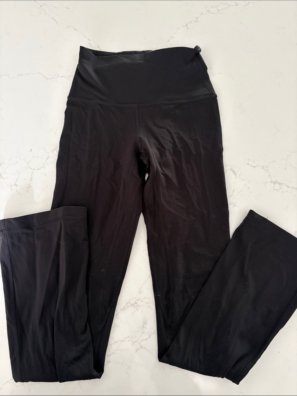 lululemon athletica Black High-Waist Performance flared Leggings